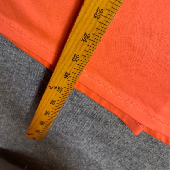 Under Armour Womens Large Neon Orange Quarter Zip Long Sleeve Loose Fit Pullover - Picture 3 of 7